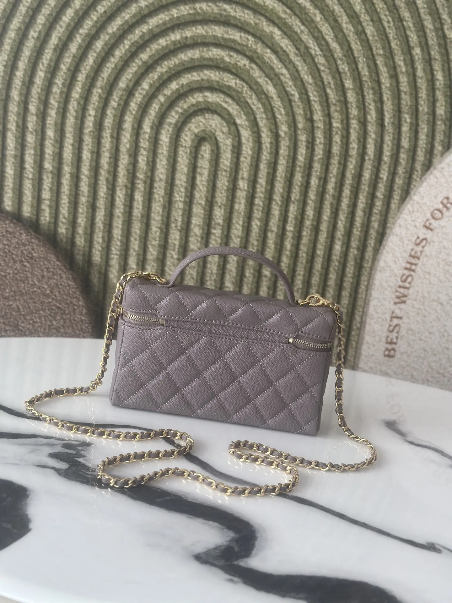 Gold Chain Bag Classic Leather