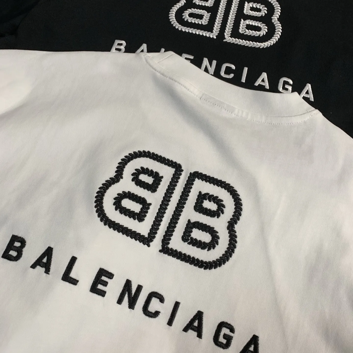 Balenciaga 黑色 纯棉 短袖T恤 宽松休闲