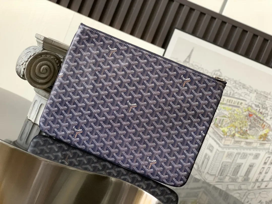 Goyard 深藍 鼎鼎戈雅 手拿包 精致手拿款