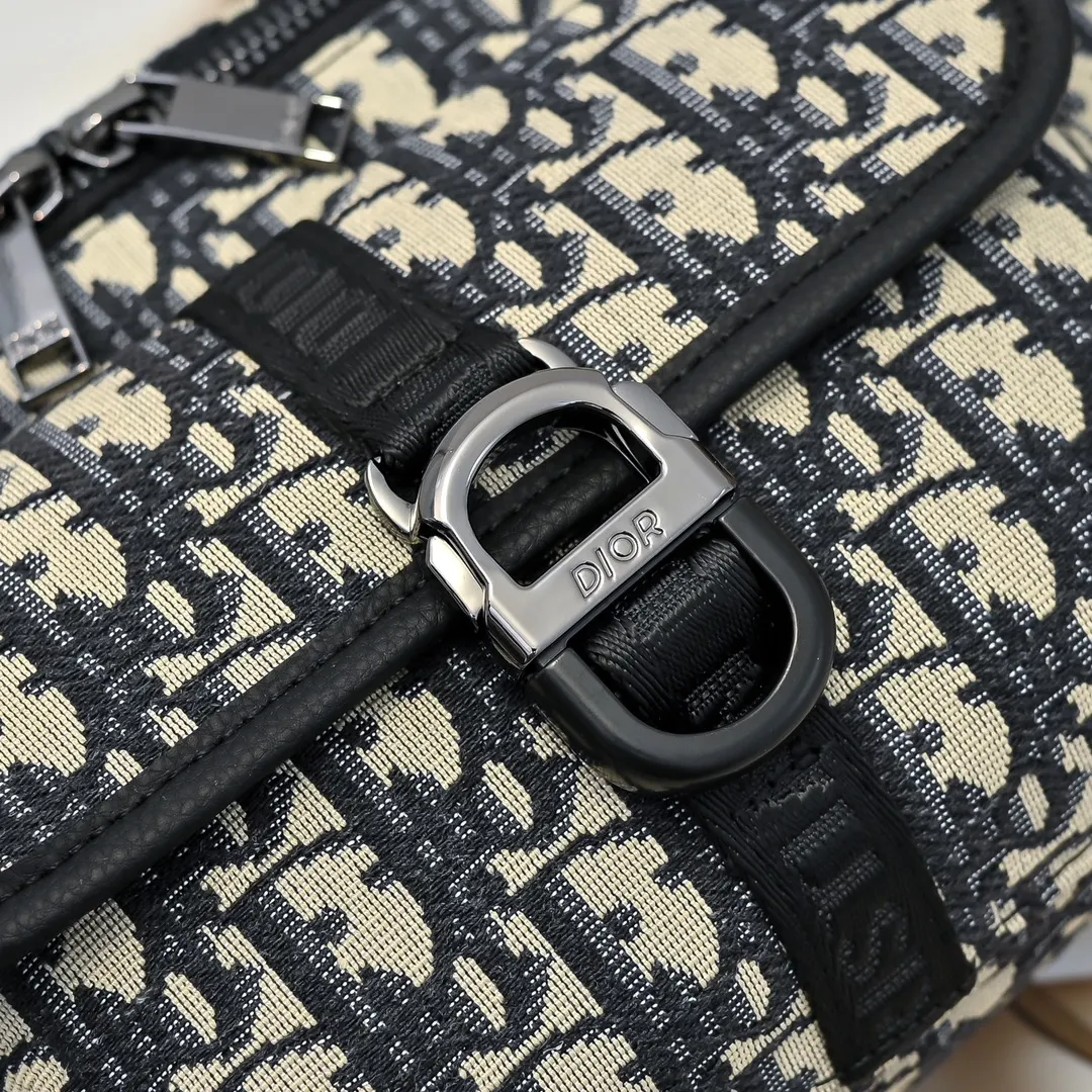 Black Beige Belt Bag Casual Fashion Leather