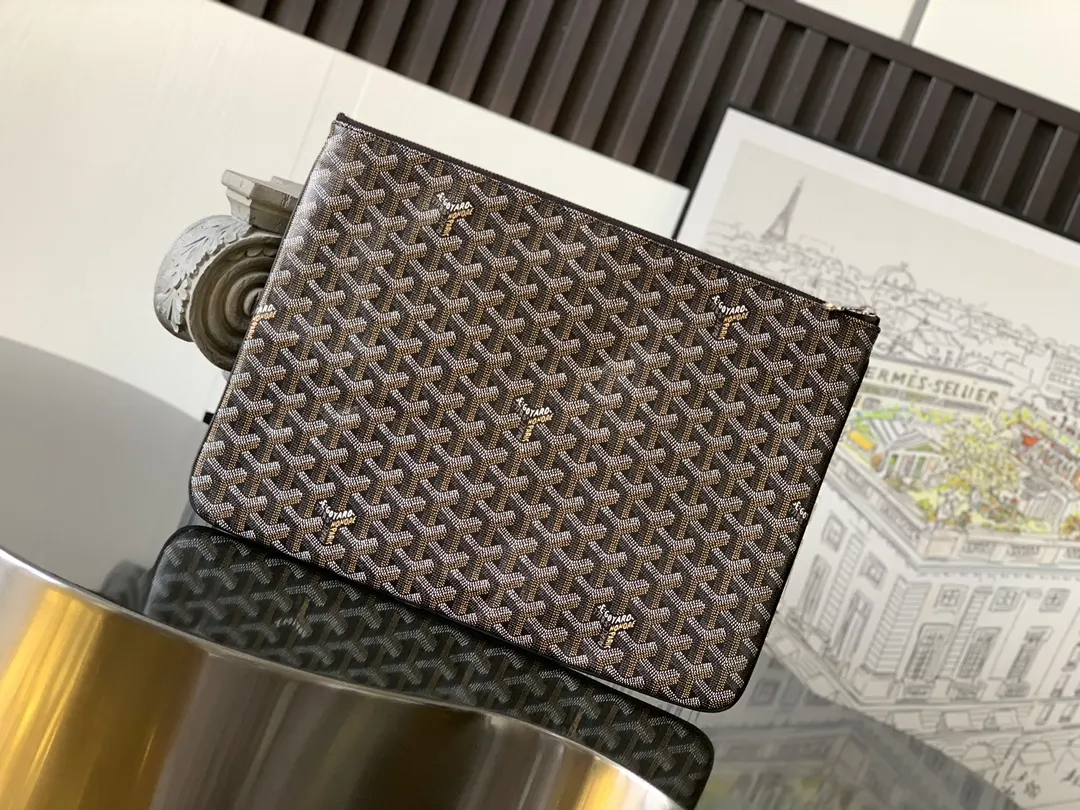 Goyard 黑色 鼎鼎戈雅 手拿包 精致手拿款