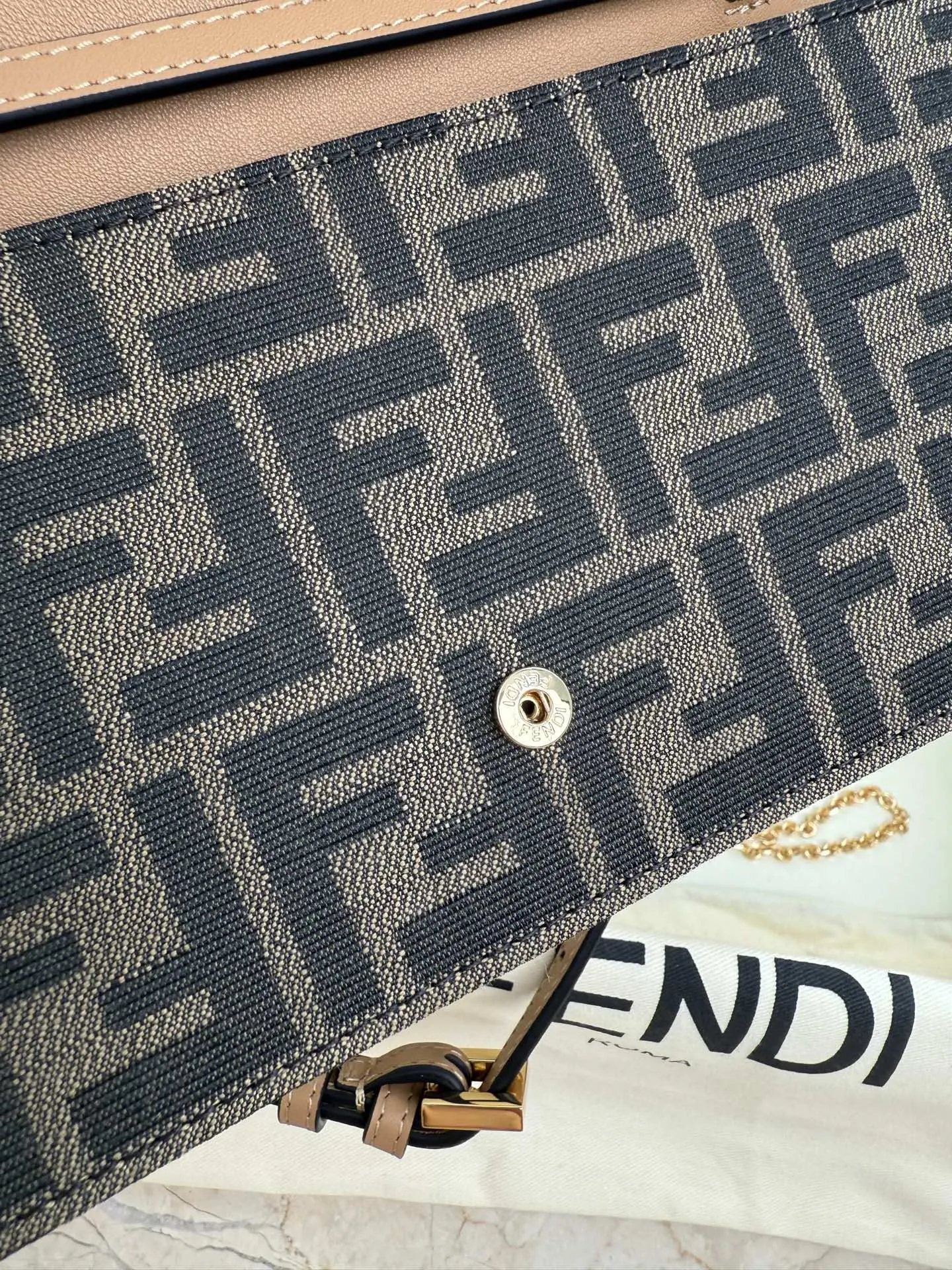 Gold Monogram Backpack