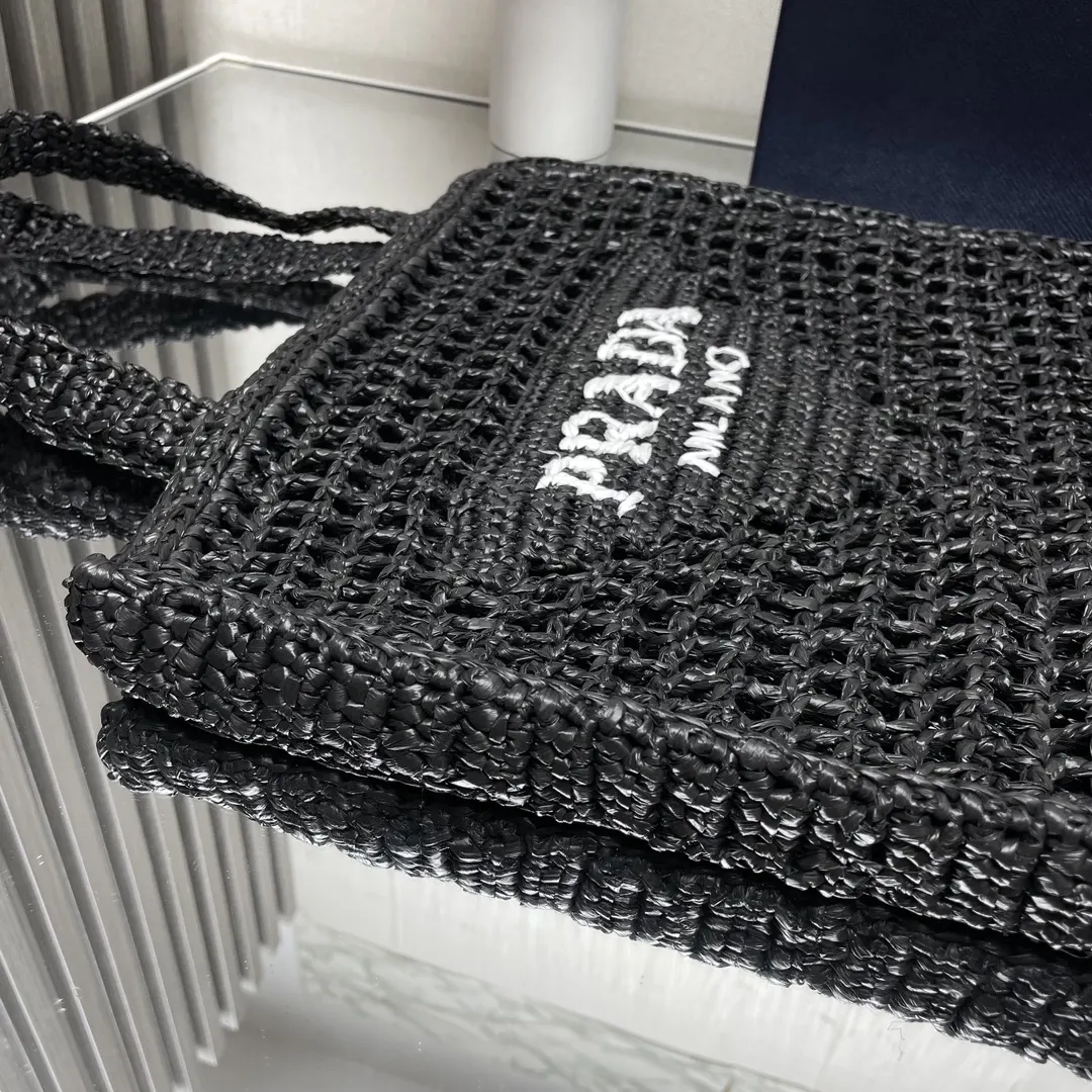 PRADA 1BG393 三角标 刺绣 托特包 通勤百搭款