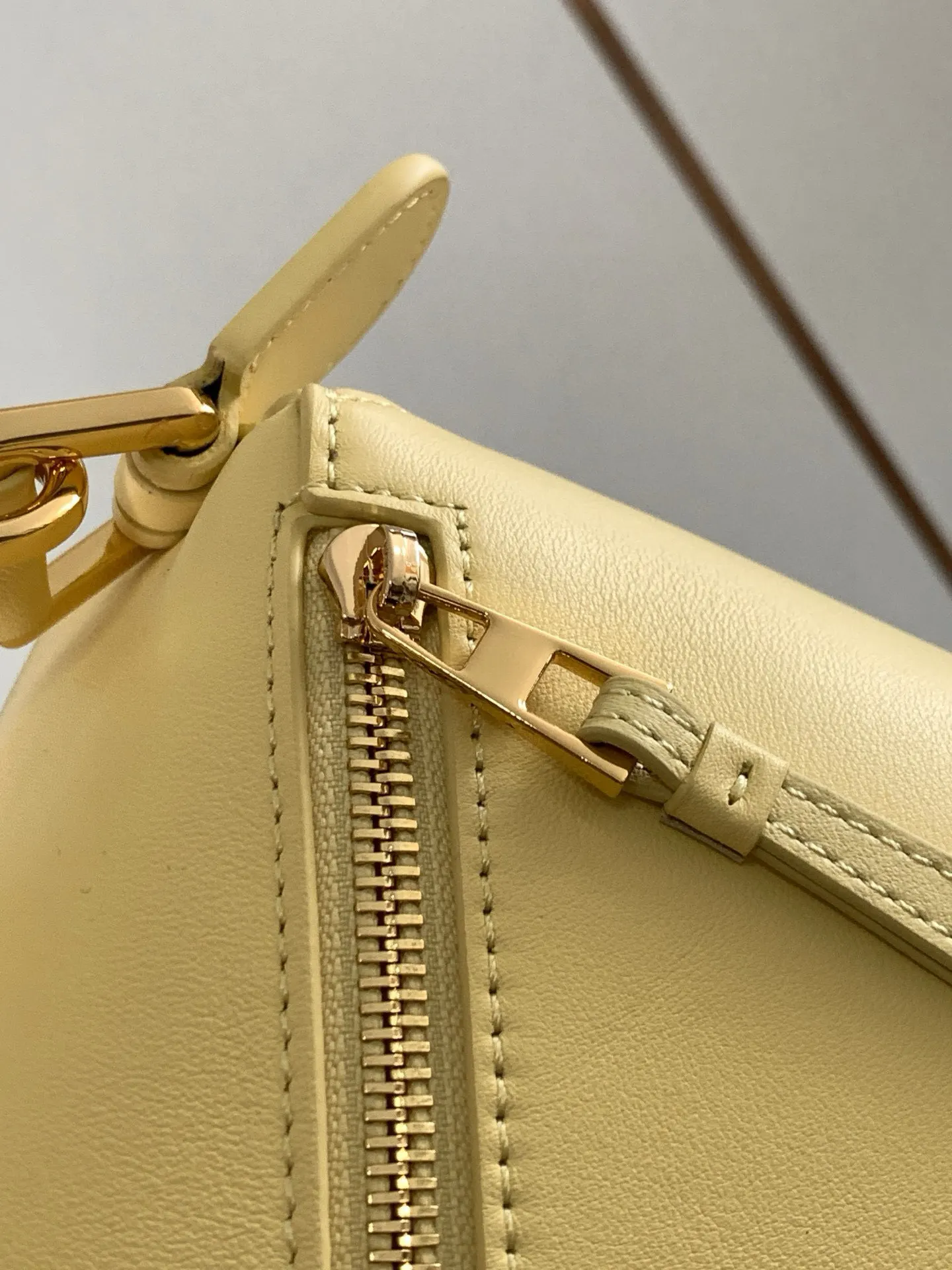 Yellow Clutch Bag Leather