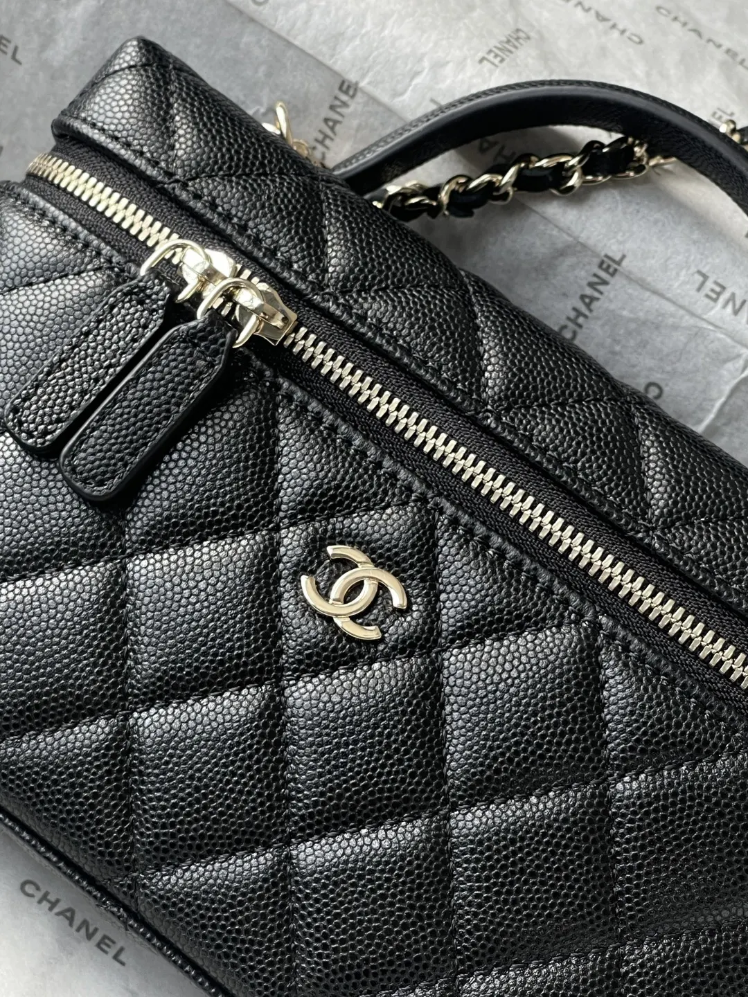 Gold Chain Bag Leather