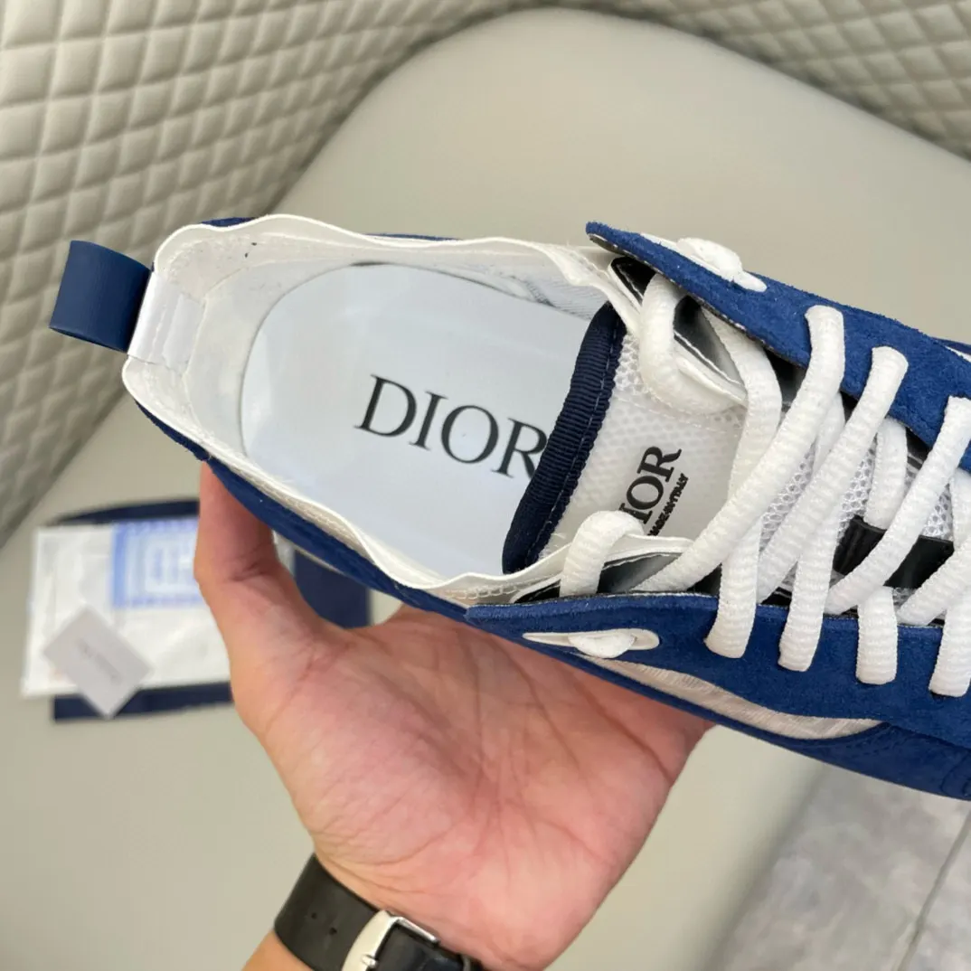 Dior B25 Blue/White Leather Sneakers Image 8 Dior B25 Blue/White Leather Sneakers Image 8