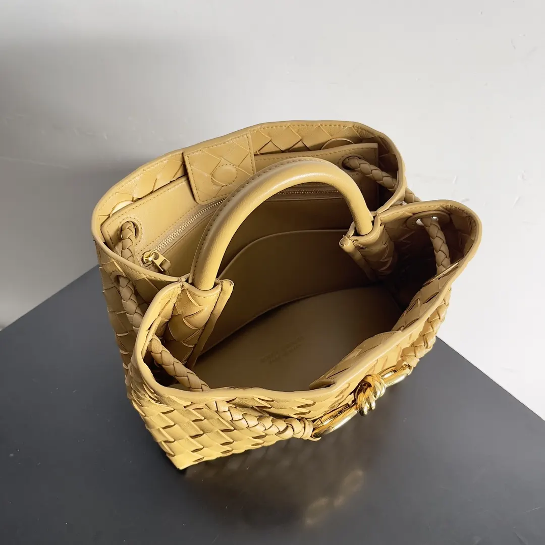Bottega Veneta Andiamo 白色 编织手提包 精选款
