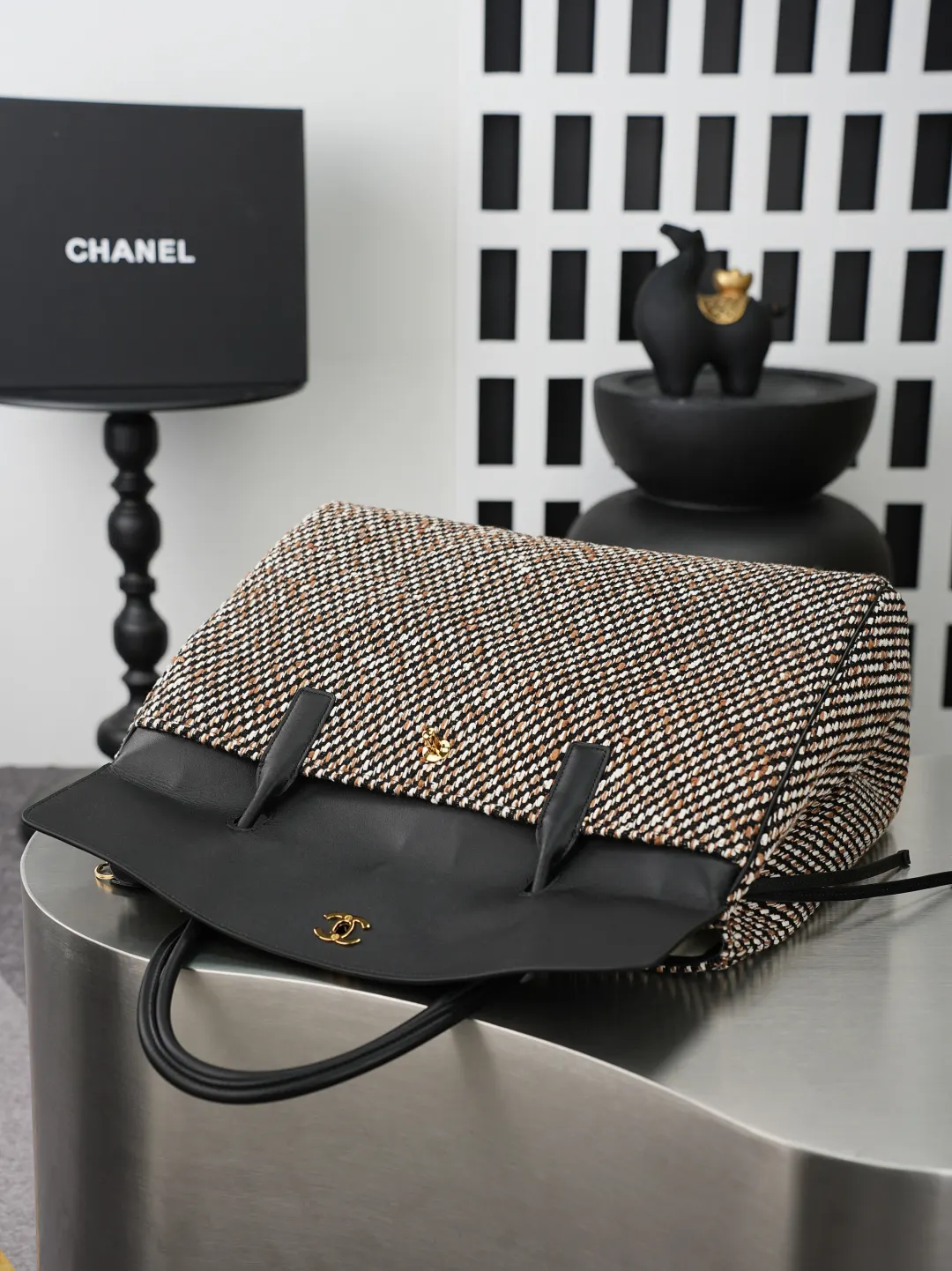 Black Tote Bag Leather