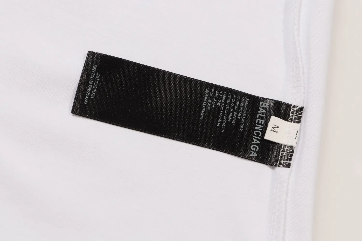 Balenciaga Black Short Sleeve T-Shirt Loose Casual