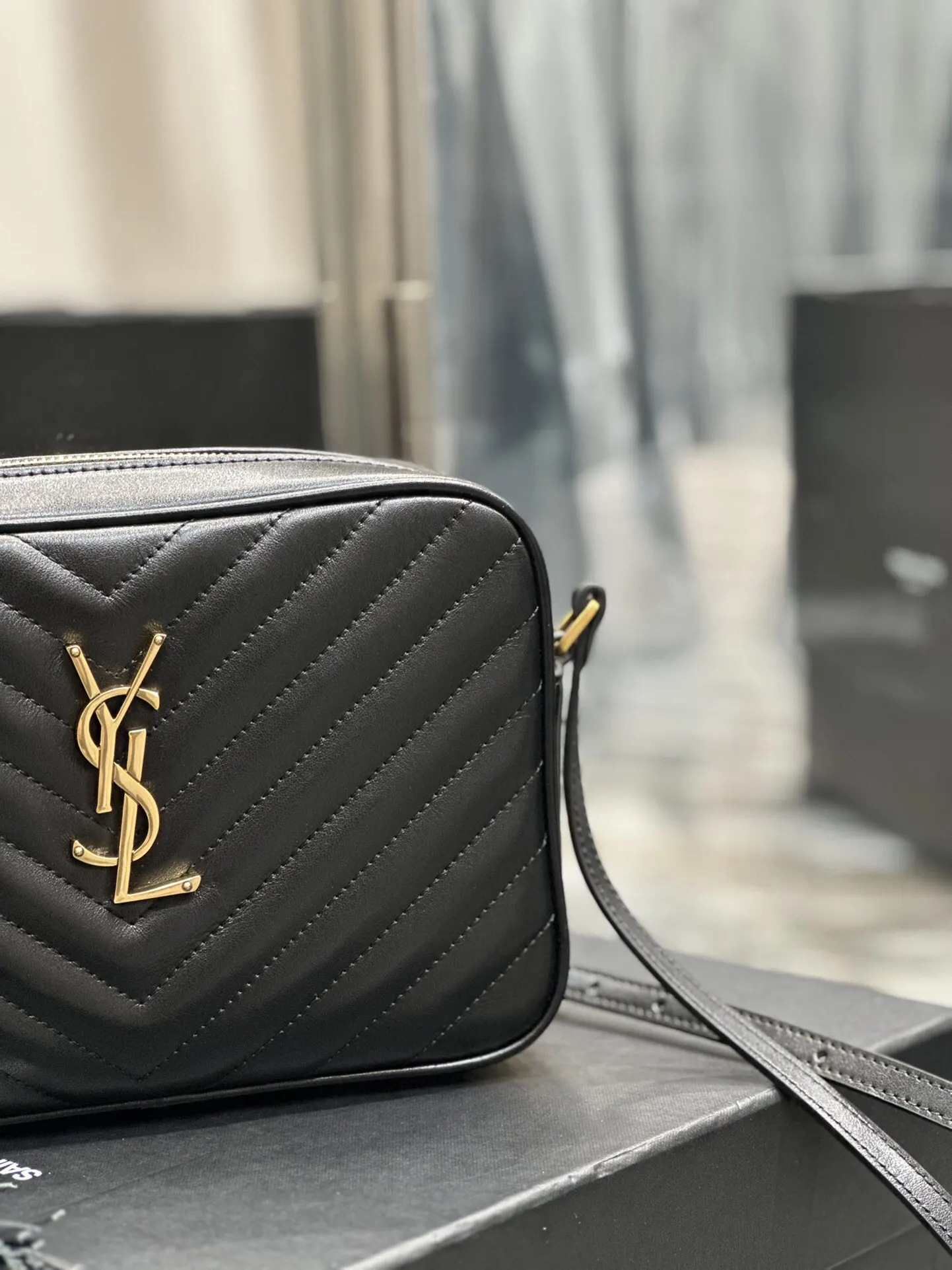 Black Crossbody Bag Lightweight Leather