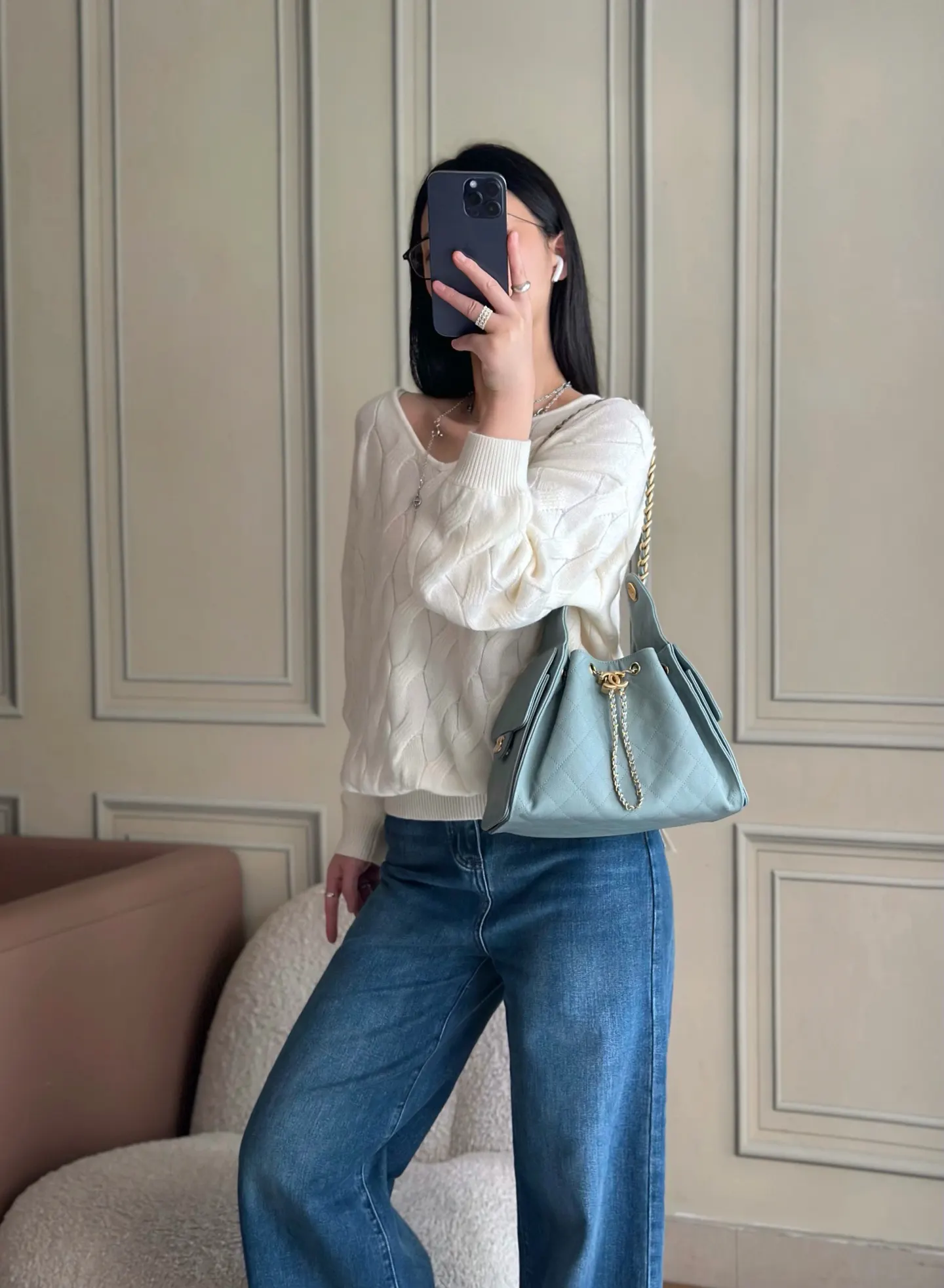 CHANEL Hobo 牛皮 腋下包 復古腋下背款