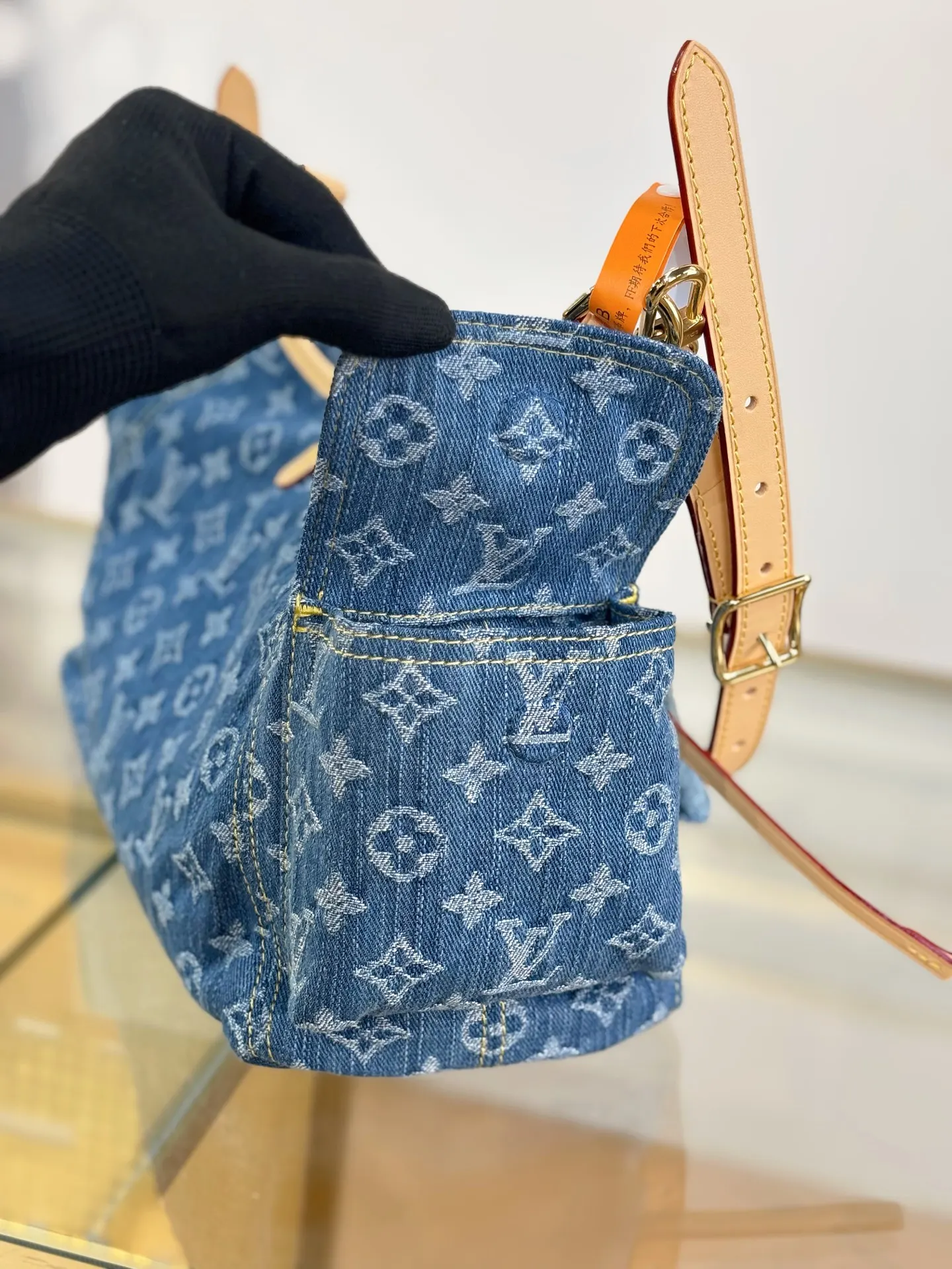 CarryAll 藍色 CARG 腋下包 復古腋下背款