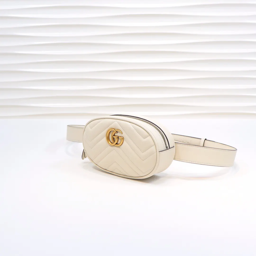 Gucci White Belt Bag Casual