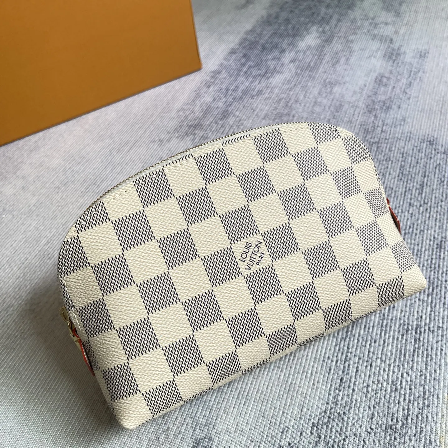 Gold Cosmetic Pouch Canvas