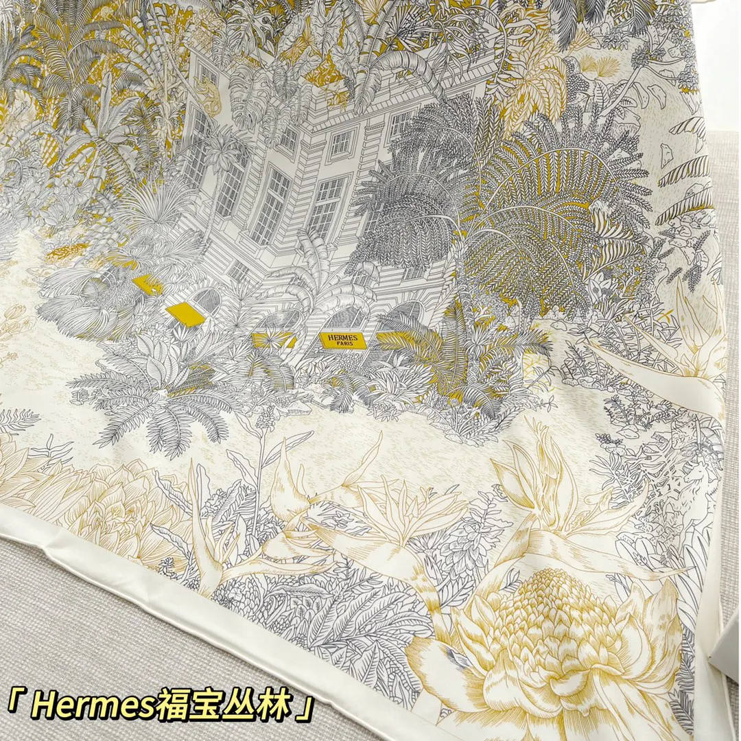 Hermès 粉色 編織 圍巾