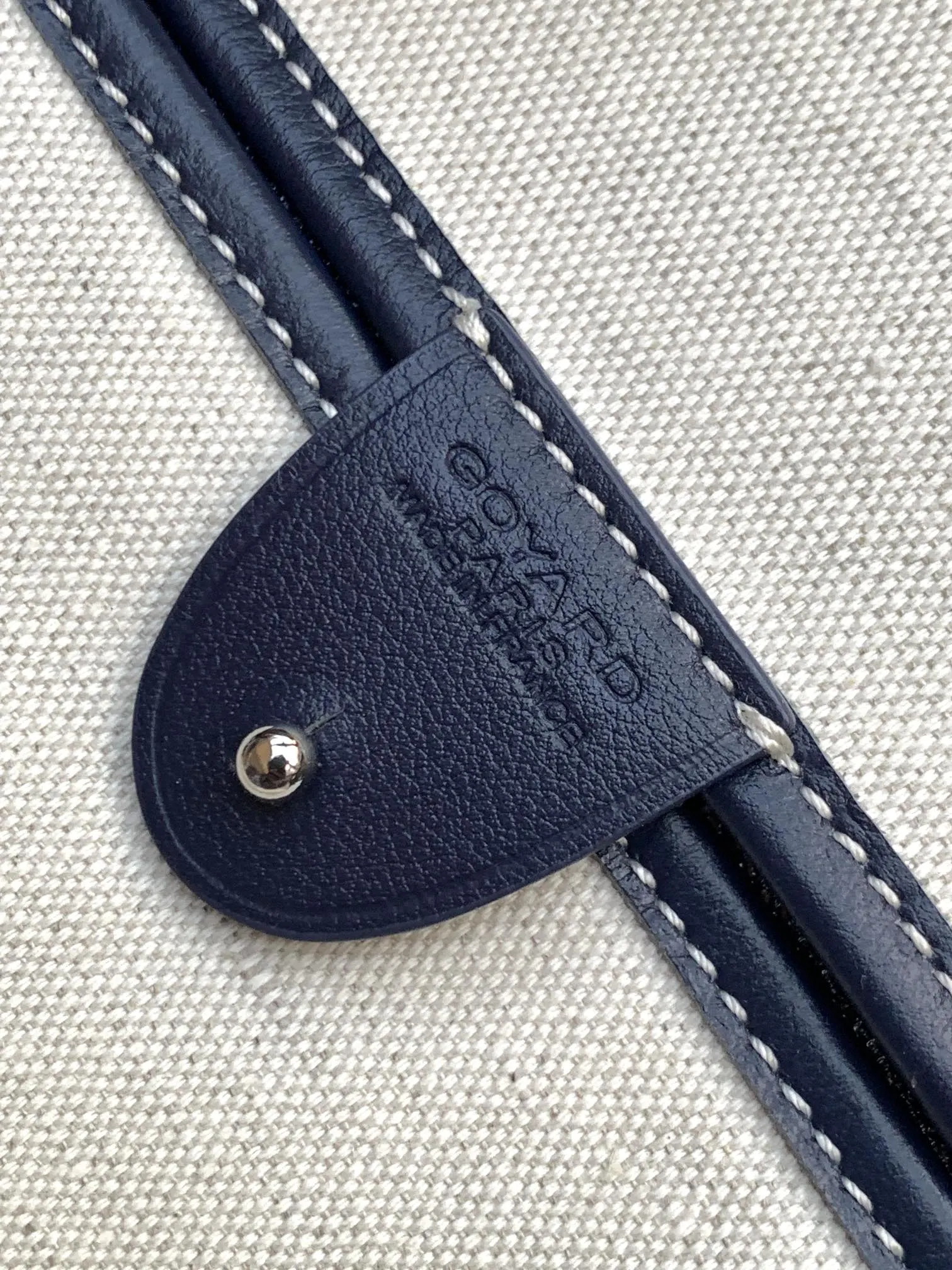Goyard 深藍 皮革 托特包 大容量托特款