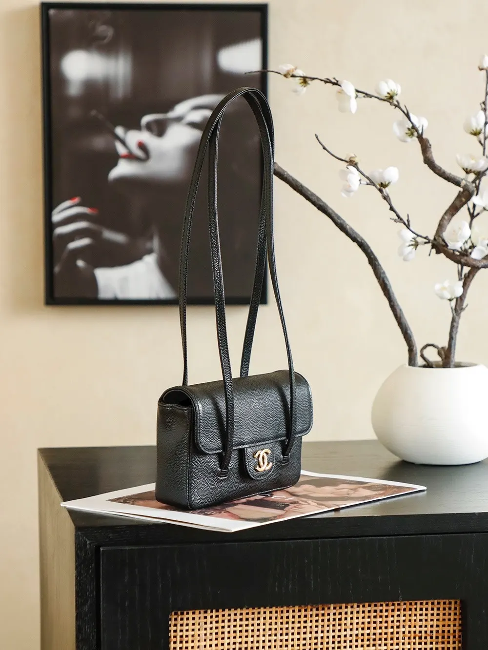Hobo Shoulder Bag Vintage Leather