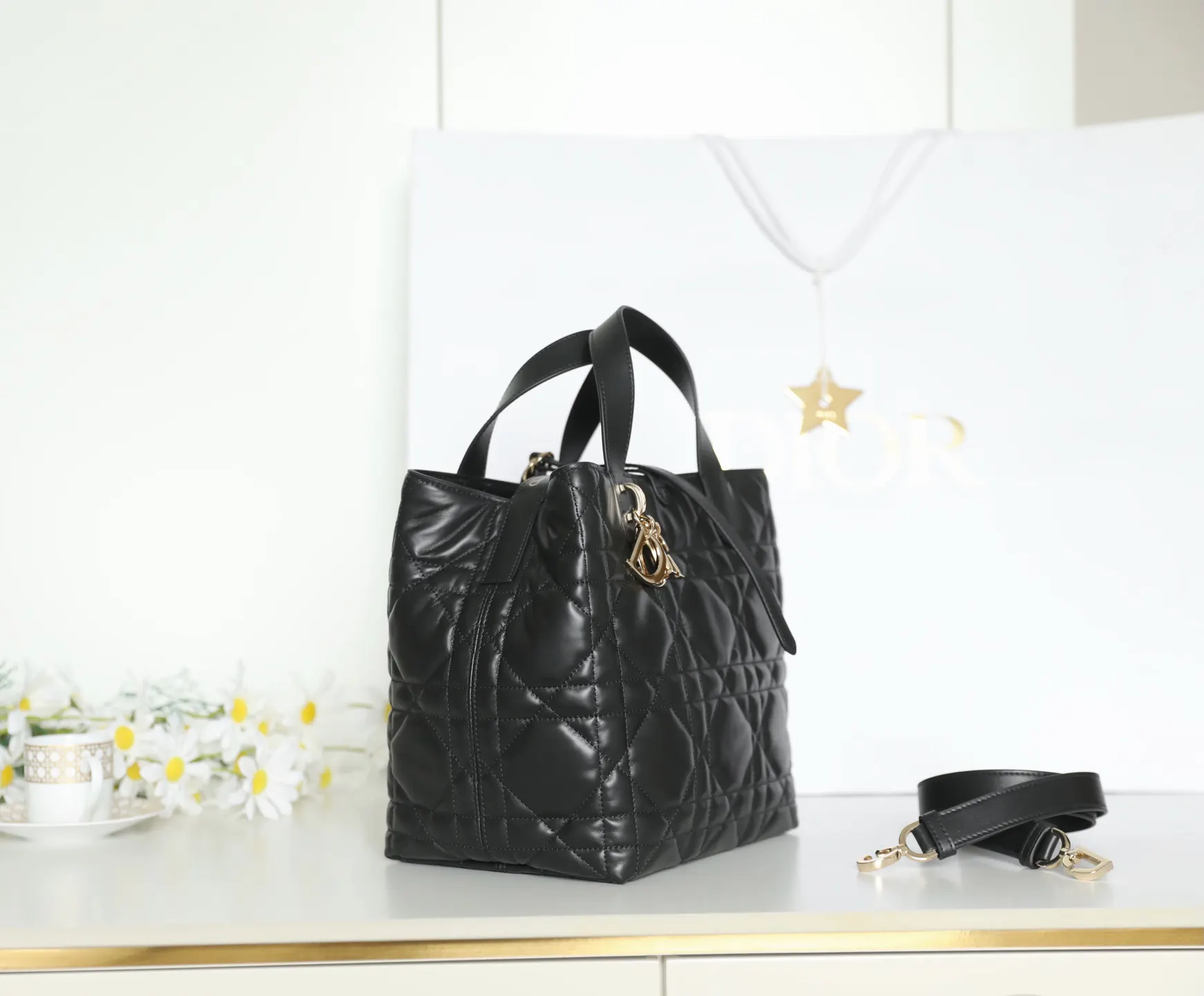 Black Organizer Pouch Travel Leather