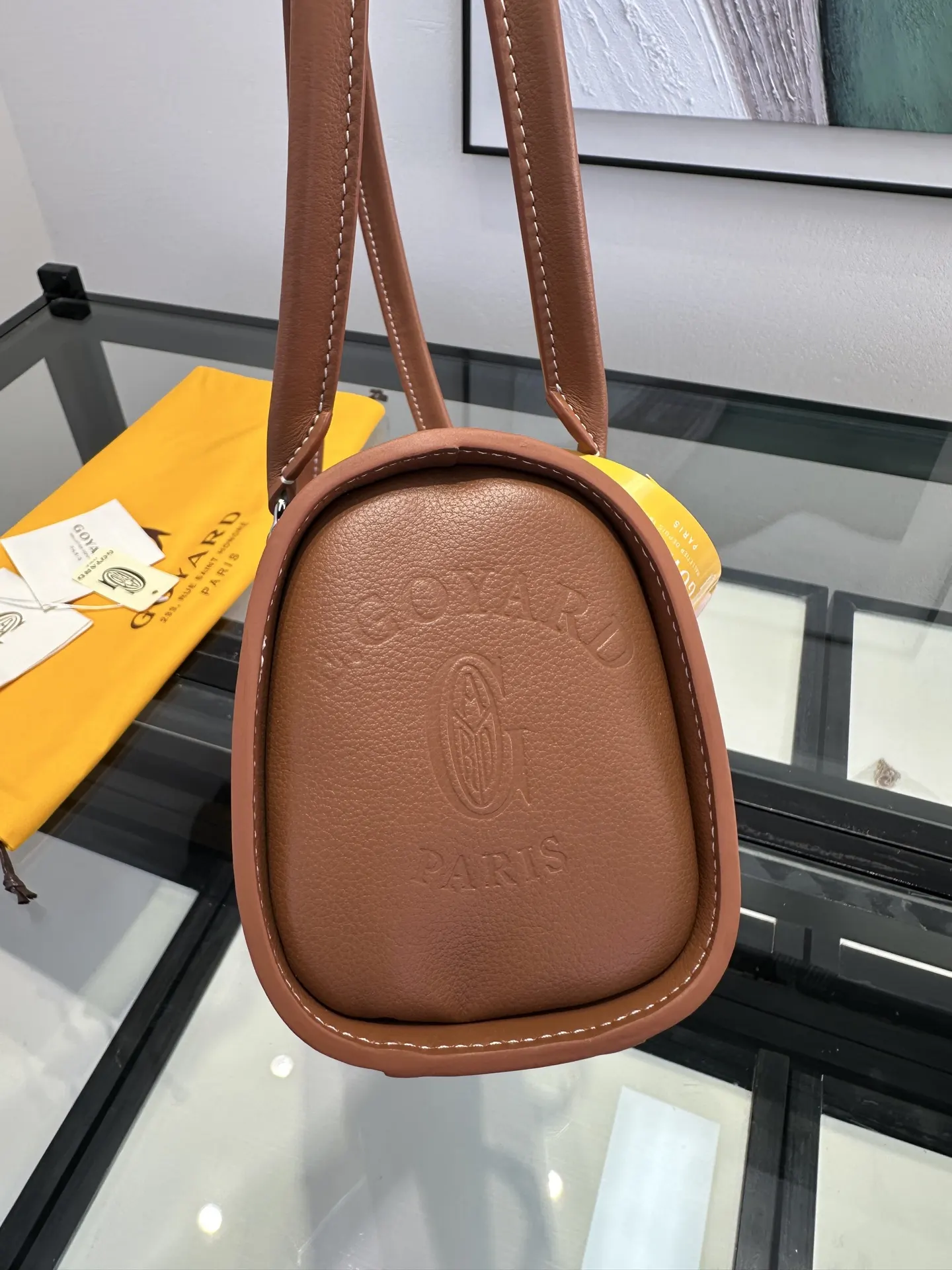 Goyard 棕色 手提随性 腋下时髦 轻松适 通勤约会各种场合 腋下包 复古腋下背款