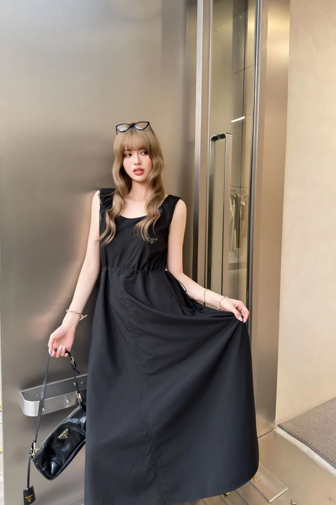 Prada Re-Nylon 三角标 连衣裙