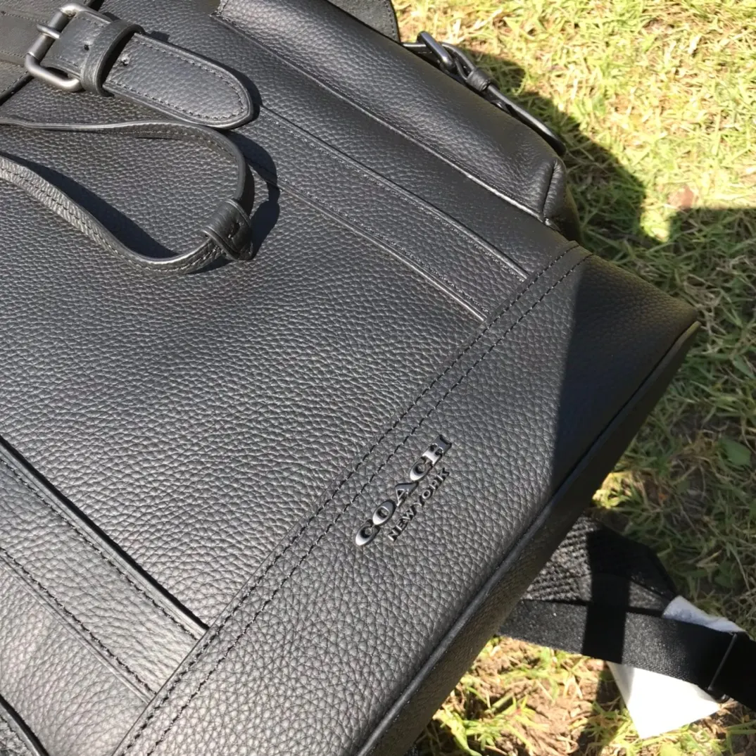 Coach 牛皮 厂价 双肩包 男 旅行包 大容量旅行款