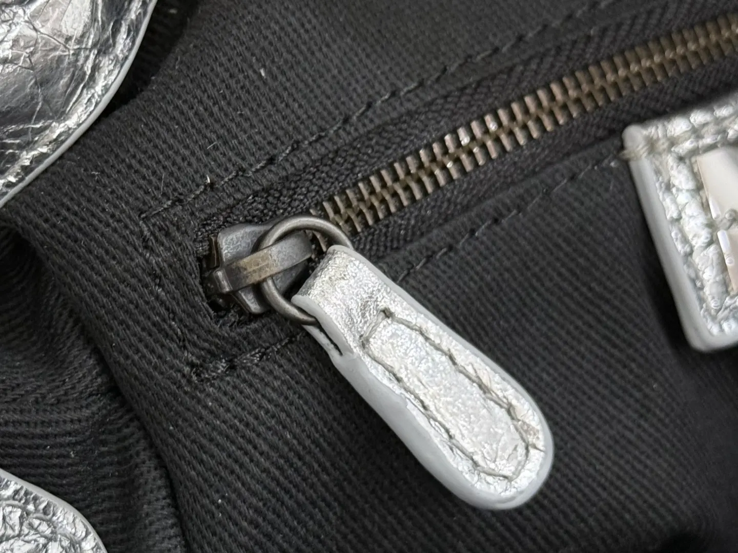 Balenciaga Silver Crossbody Bag