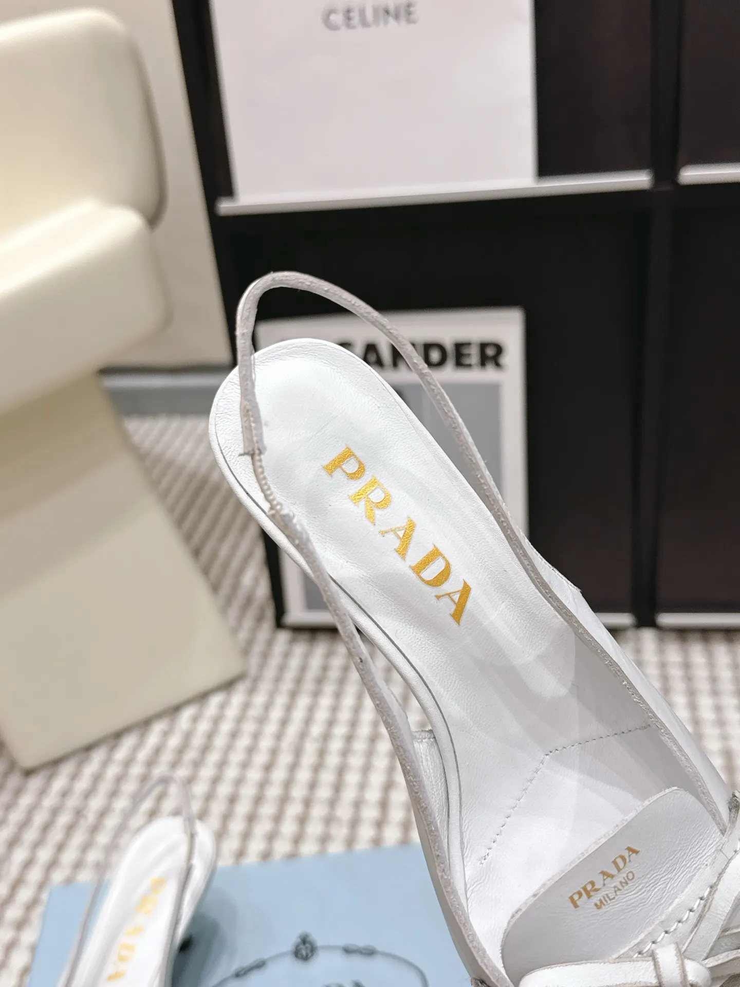 Prada Black Leather Flats