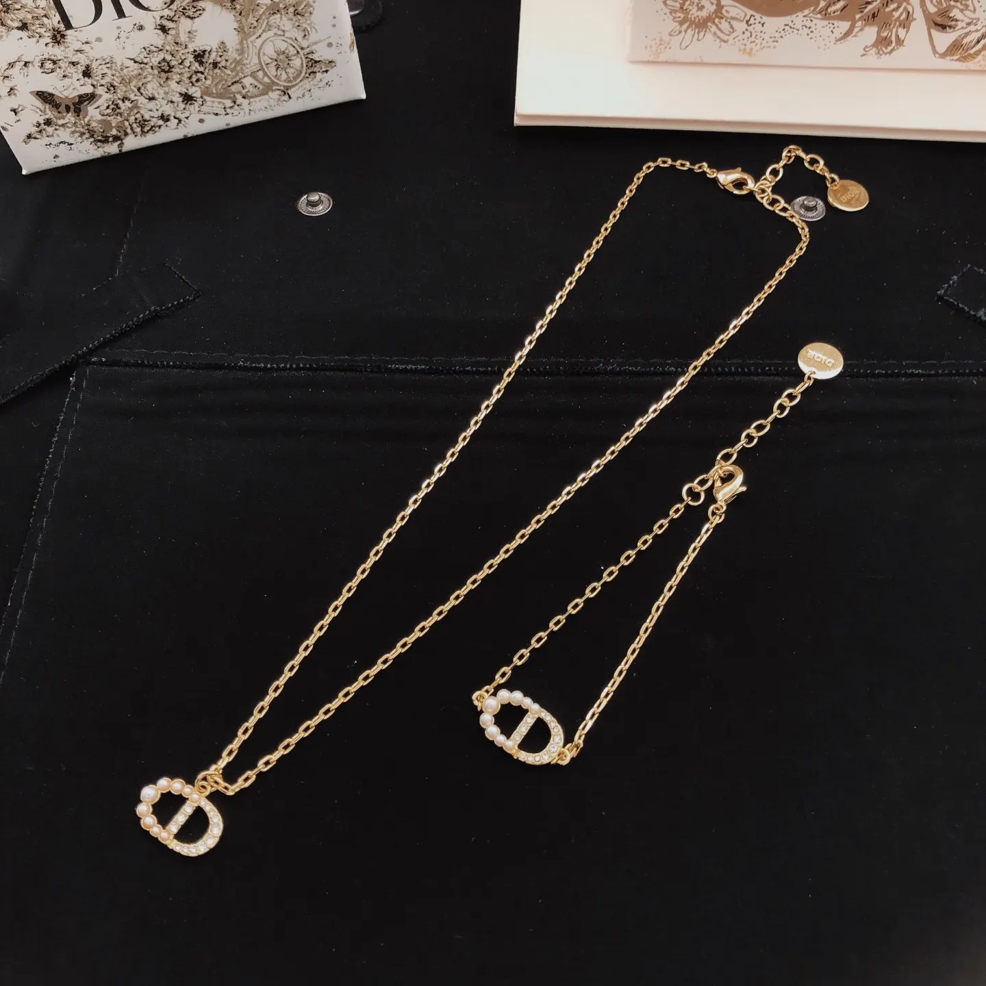 Dior CD吊墜項鏈 礼盒套装