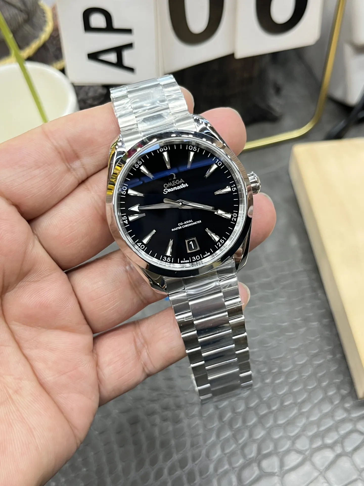 Omega 专供大厂出品 VS欧米茄海马 系列 全黑 字位 手表 经典腕表款