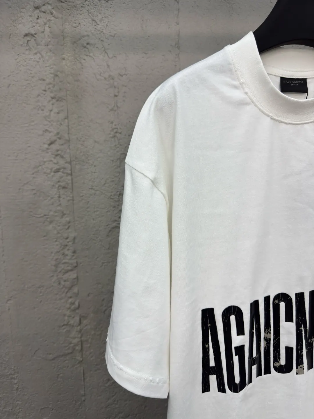 Balenciaga White Cotton Logo Short Sleeve T-Shirt Street