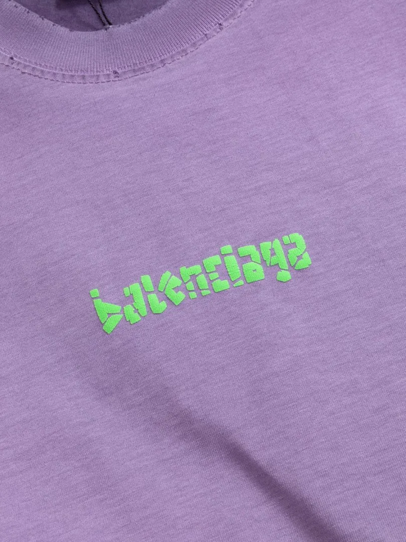 Balenciaga Gray Logo Short Sleeve T-Shirt Street