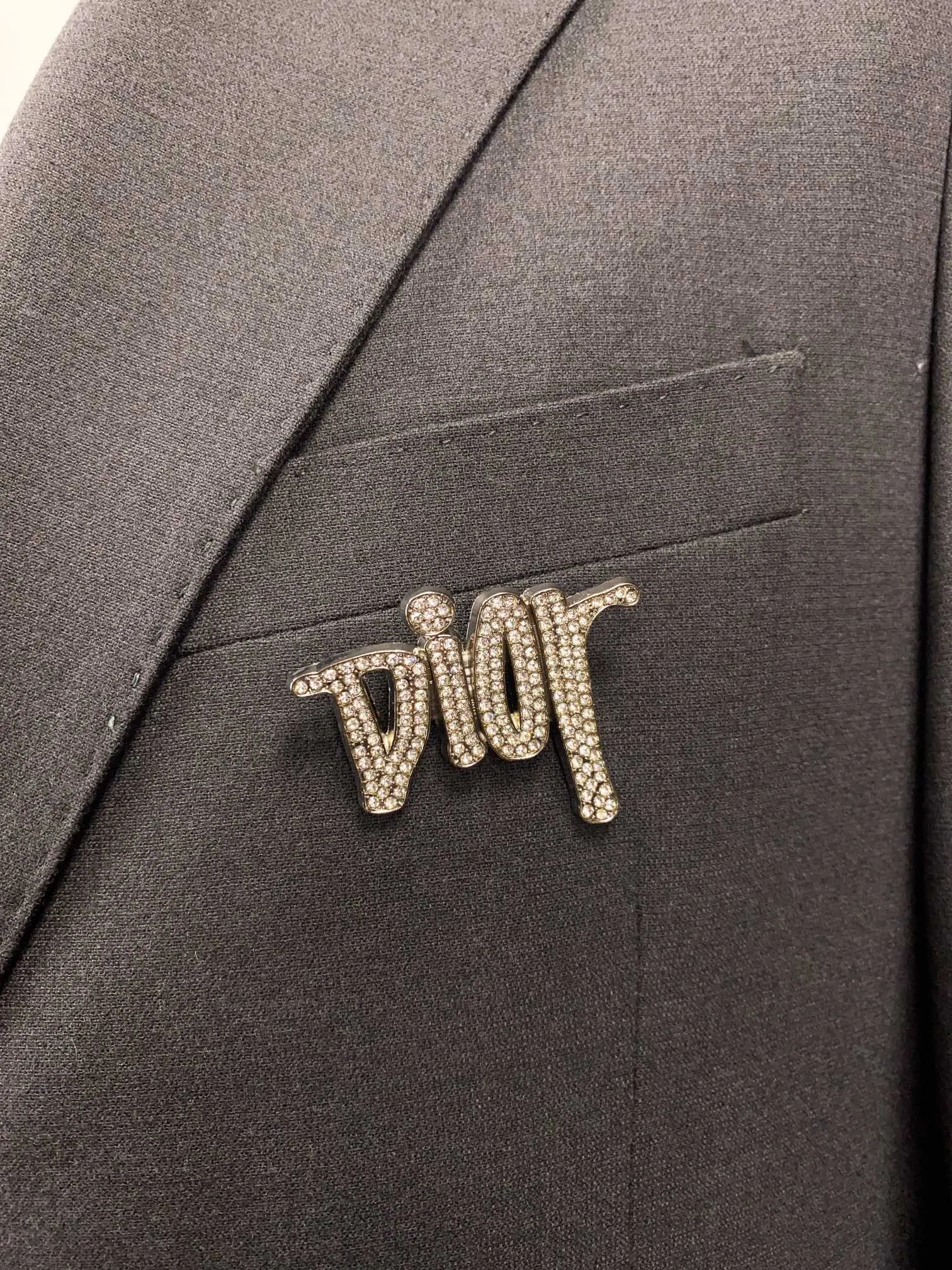 Dior 灰色西装夹克外套 商务休闲穿搭