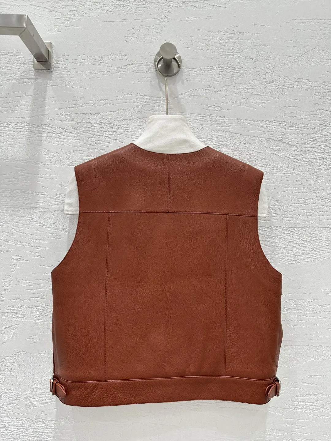 Hermès Brown Leather Vest