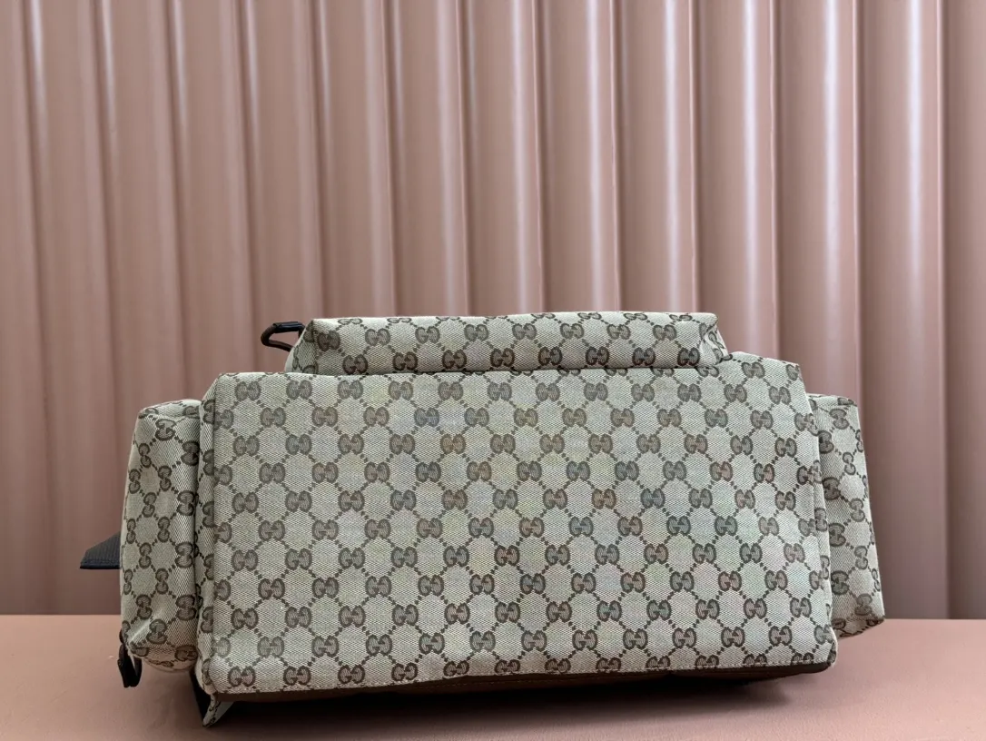 Beige Backpack Leather