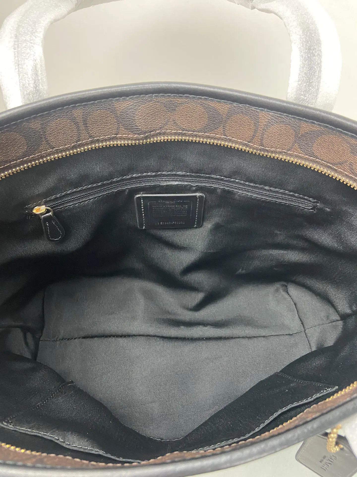 Monogram Tote Bag Leather