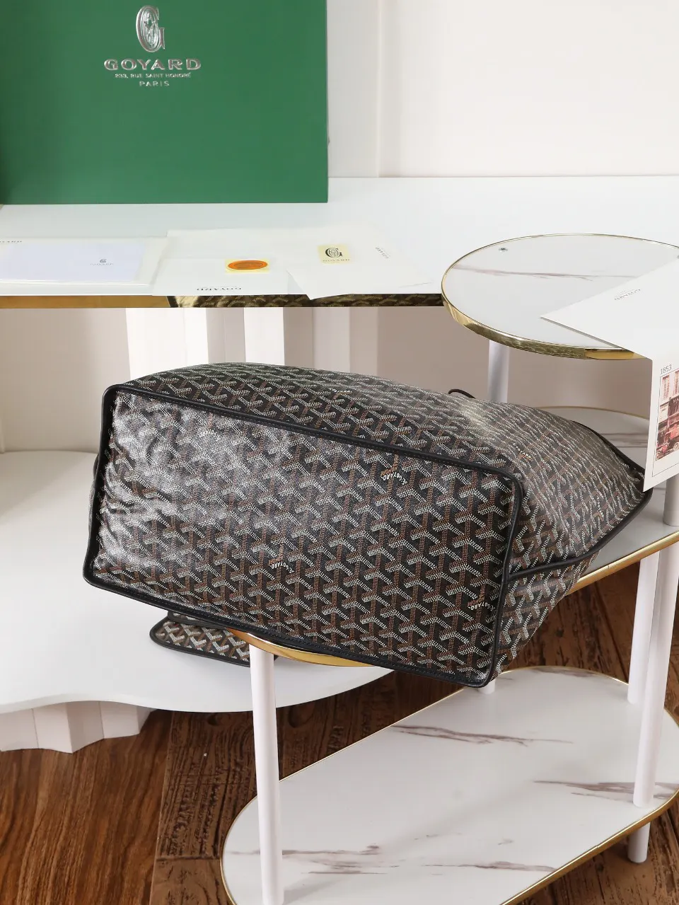 Goyard 黑色 小牛皮 托特包 大容量托特款