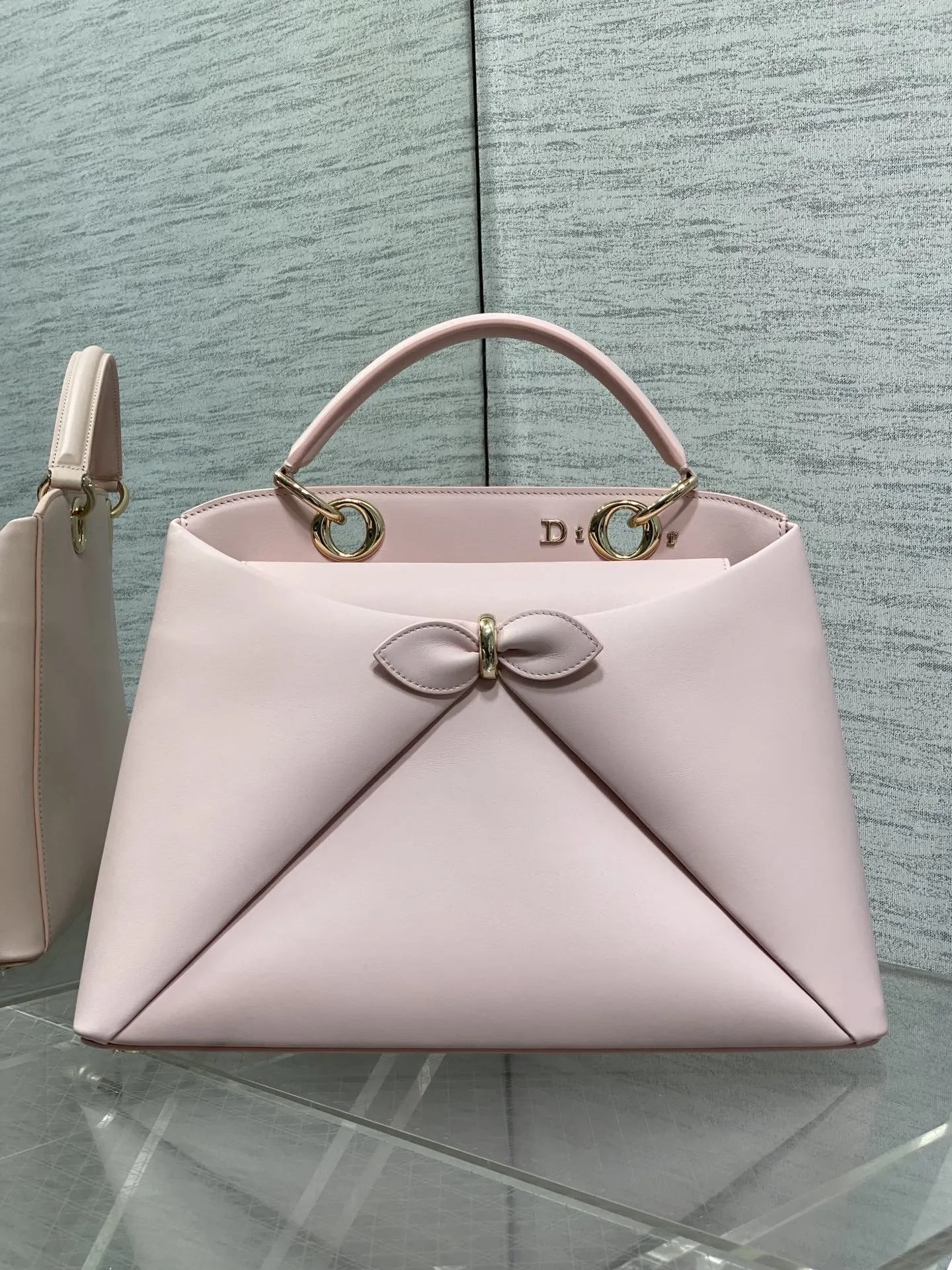 Dior Lady Dior Lady 粉色手提斜挎包 格纹