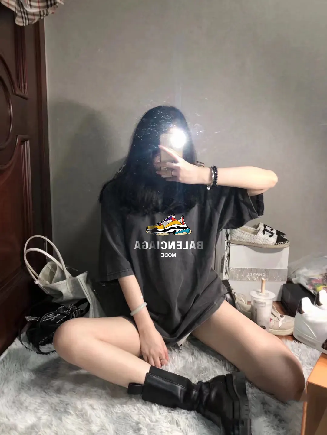 Balenciaga 字母 印花 短袖T恤