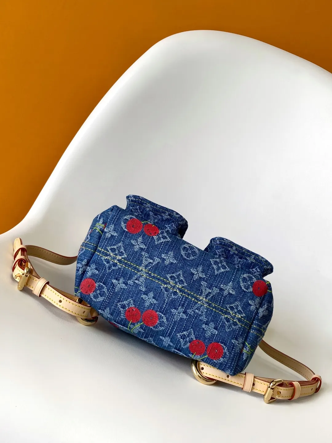 LV 丹宁 牛皮 收纳包 旅行收纳款