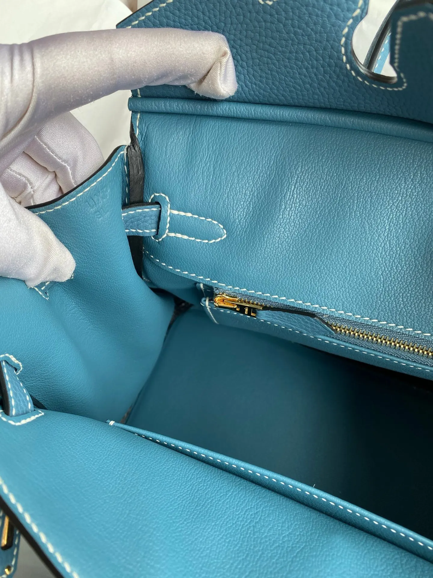 Hermès Birkin 蓝色 Togo 手提包