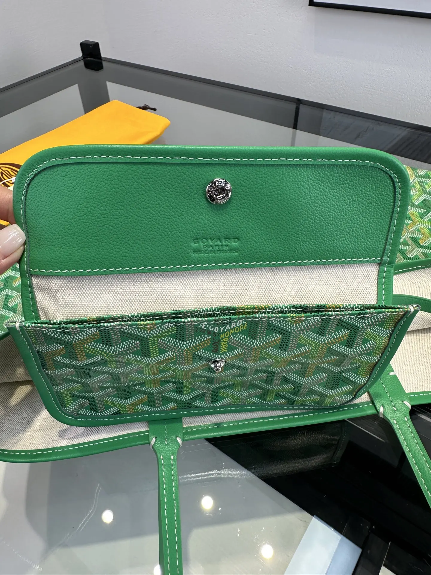Goyard 戈雅 托特包购物袋 四季炫彩限定色 草地綠 大容量托特款