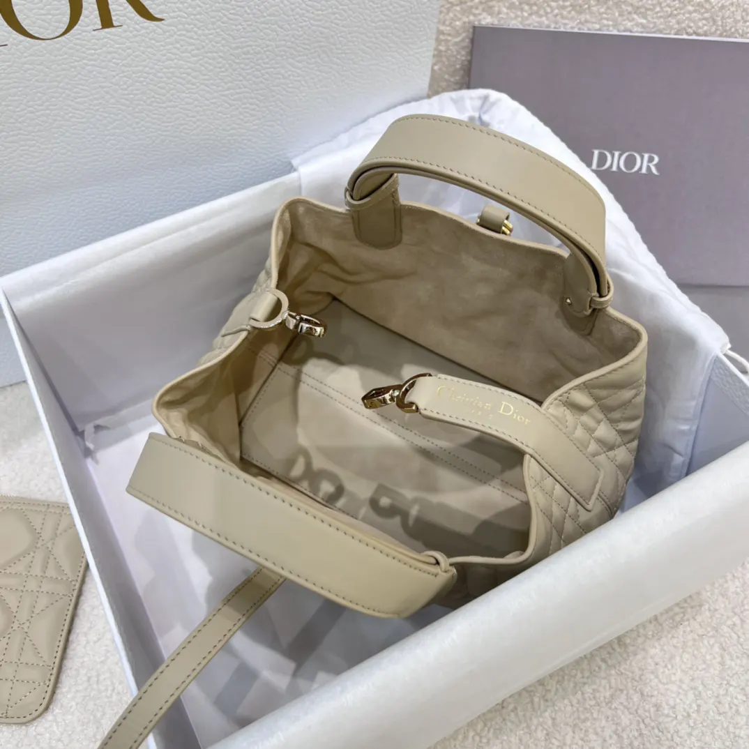Dior 牛皮手袋 手提斜挎 复古