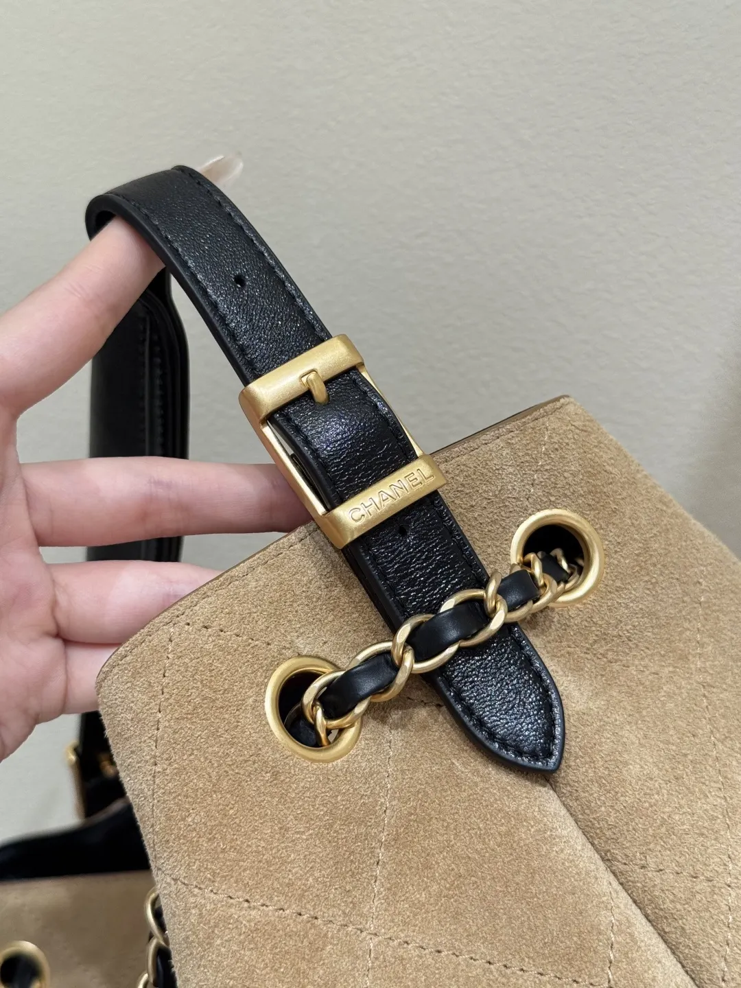 Chanel Lambskin Hobo Underarm Bag One Shoulder Back
