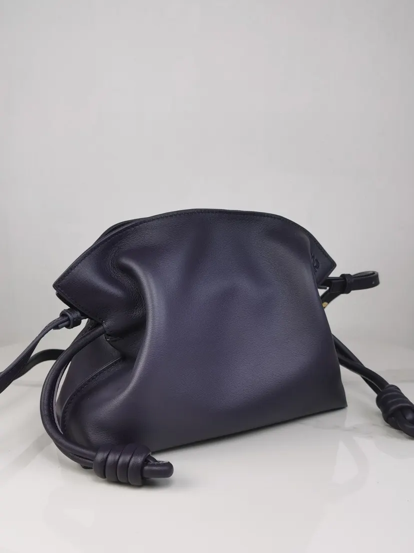 Purple Clutch Bag Leather