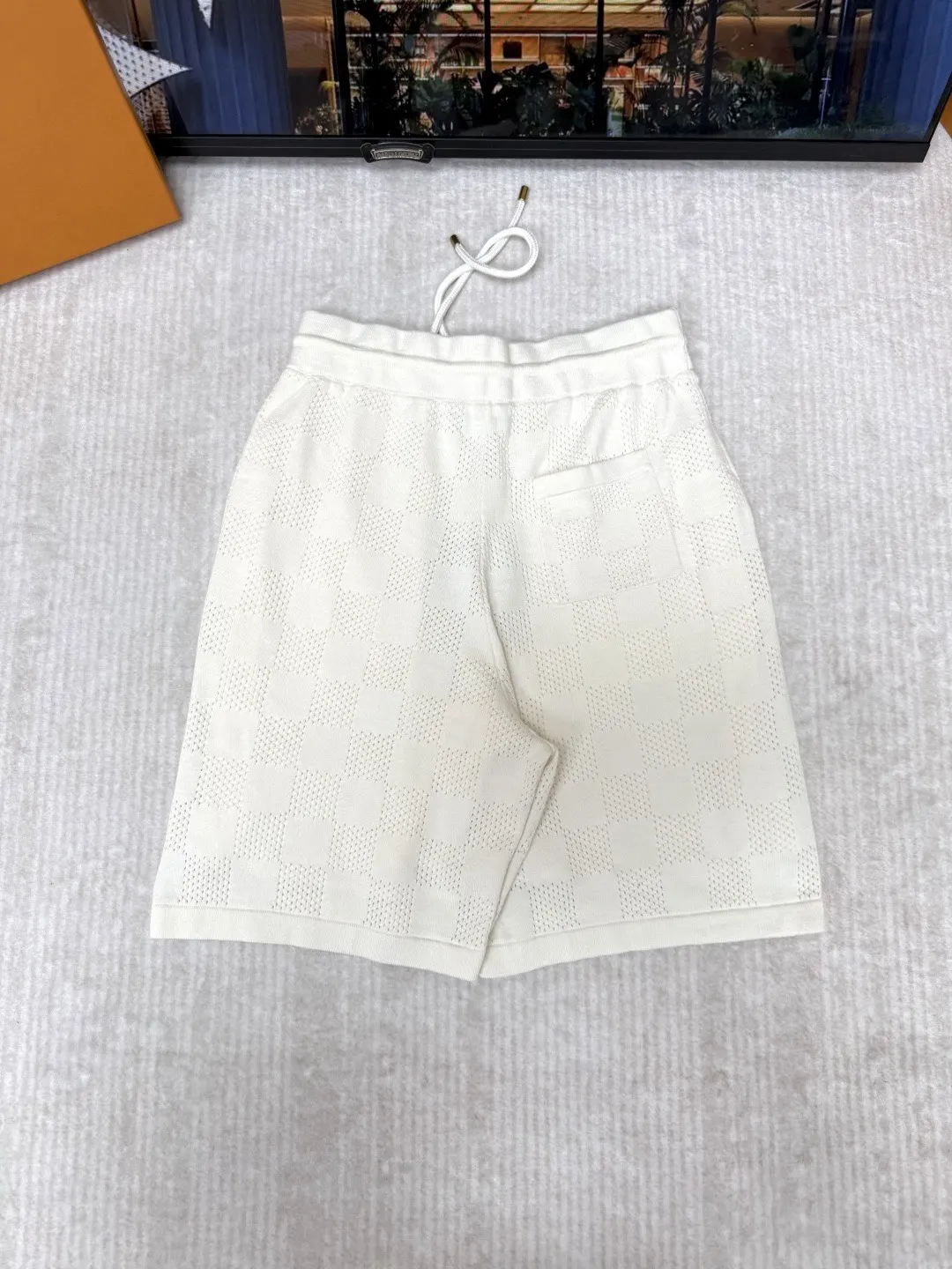 LV White Shorts Image 2 LV White Shorts Image 2