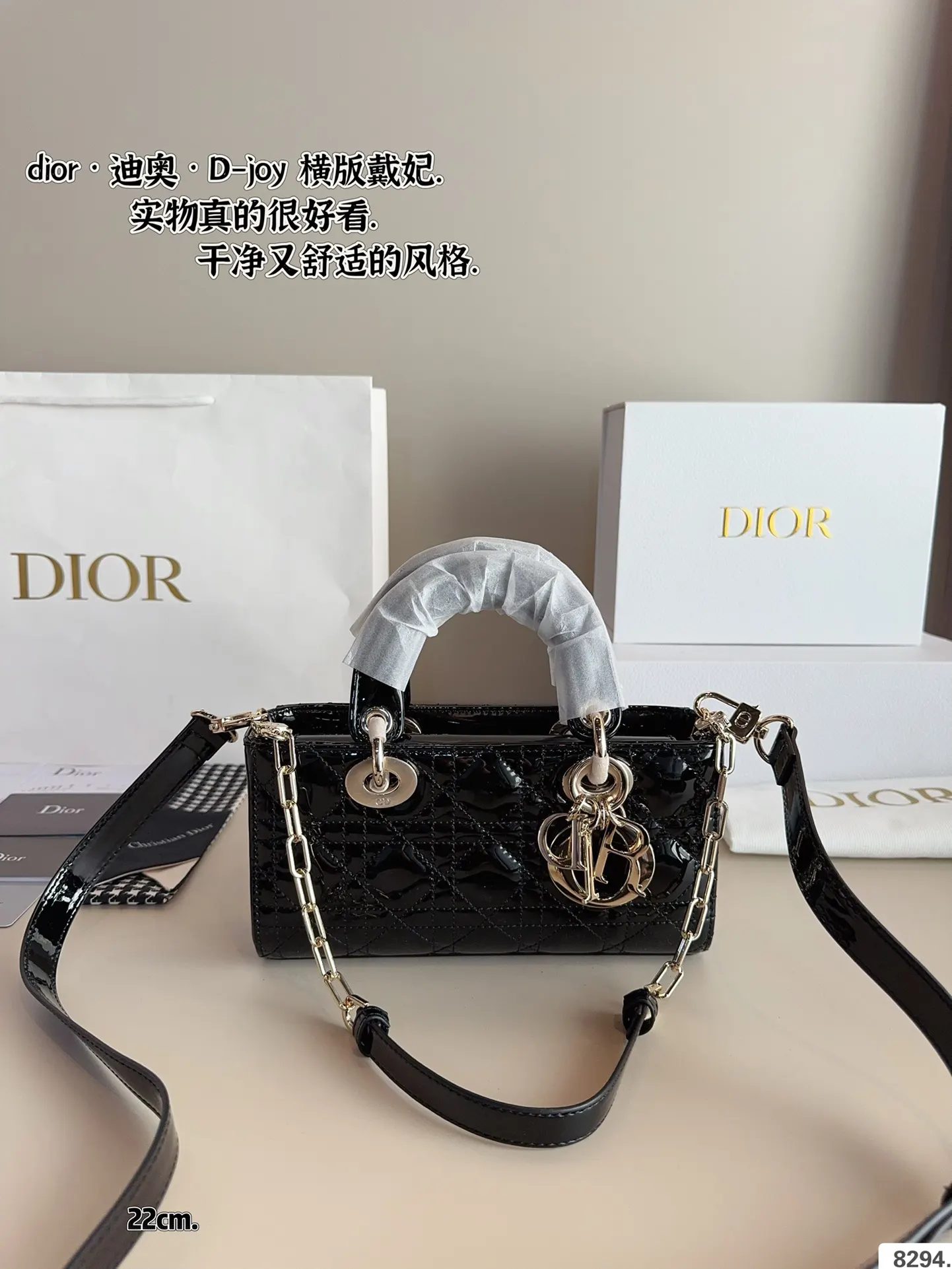 Dior 漆皮 全套 戴妃 横版 漆皮纹 夏日必备单 斜背包 輕便斜挎款
