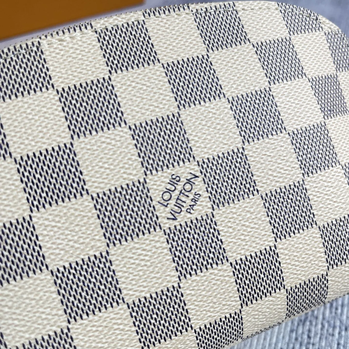 Gold Cosmetic Pouch Canvas
