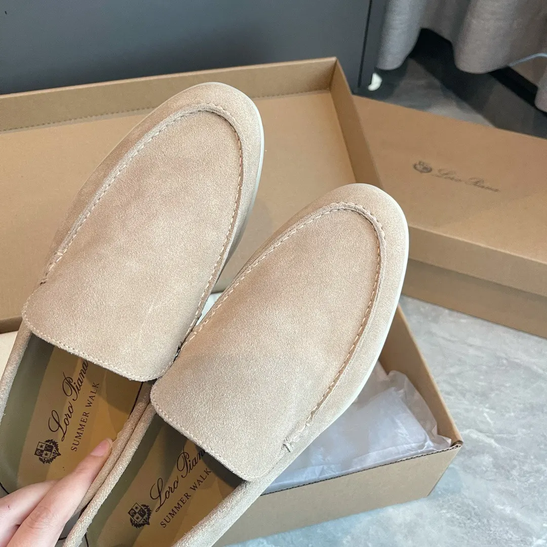Loro Piana 杏色 乐福鞋 休闲百搭款