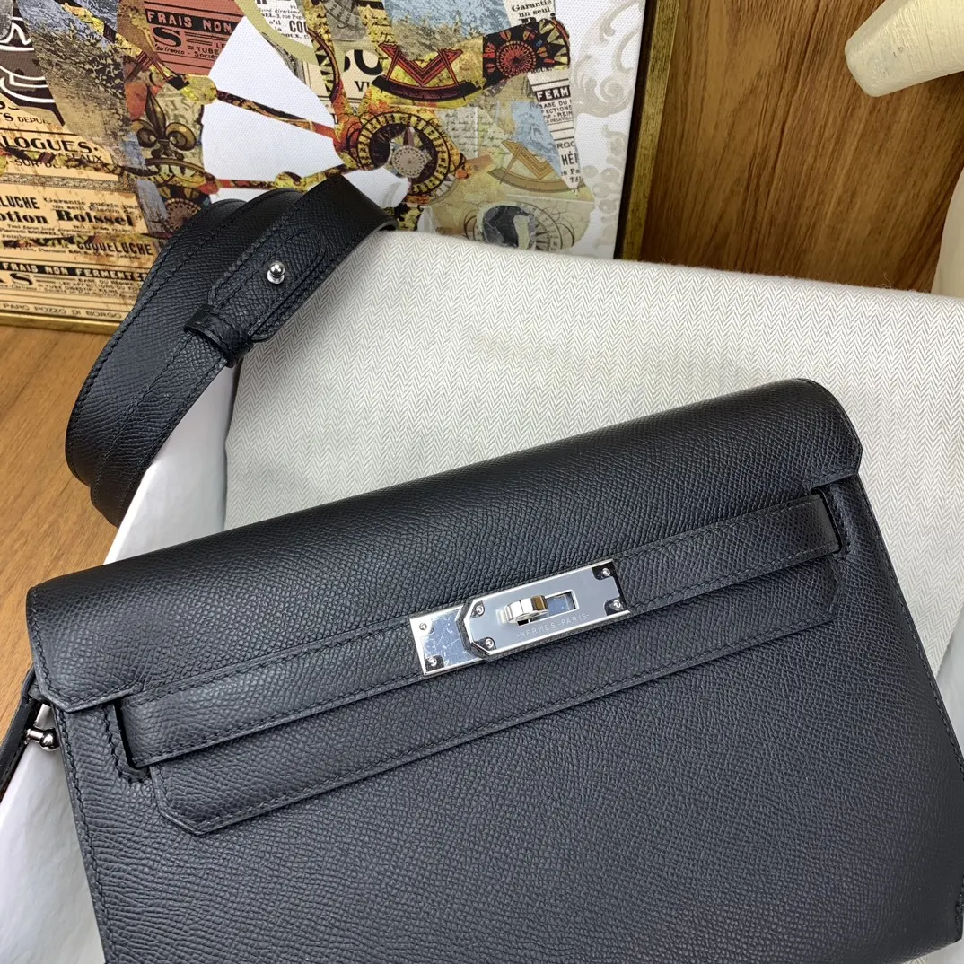 Hermès Kelly 黑色 斜挎包