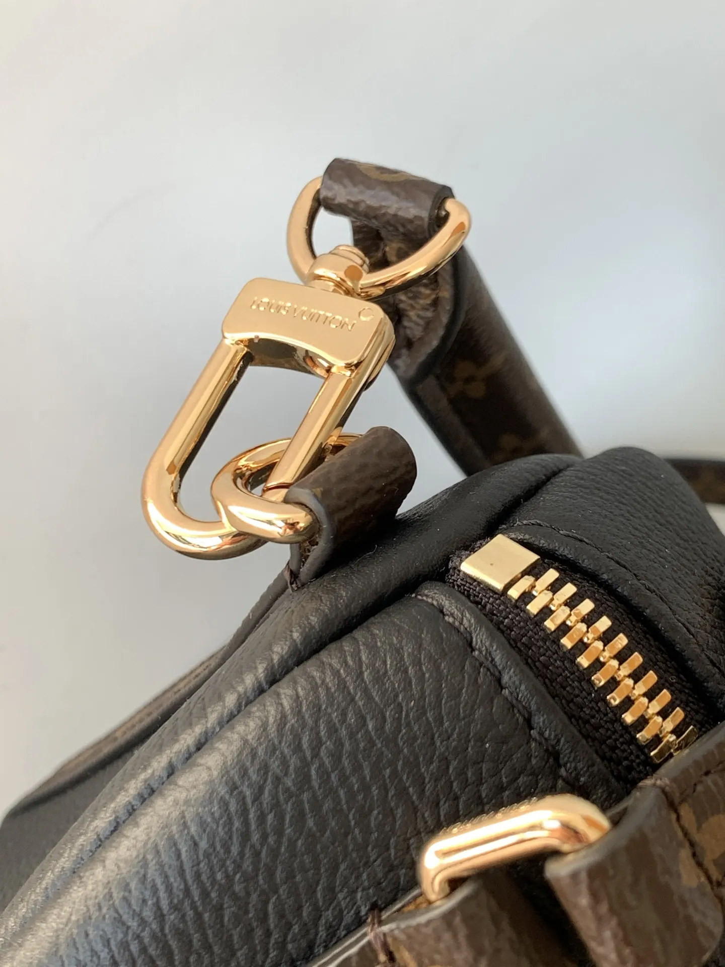 LV Keepall 黑色 灰色 牛皮 旅行袋 大容量旅行款